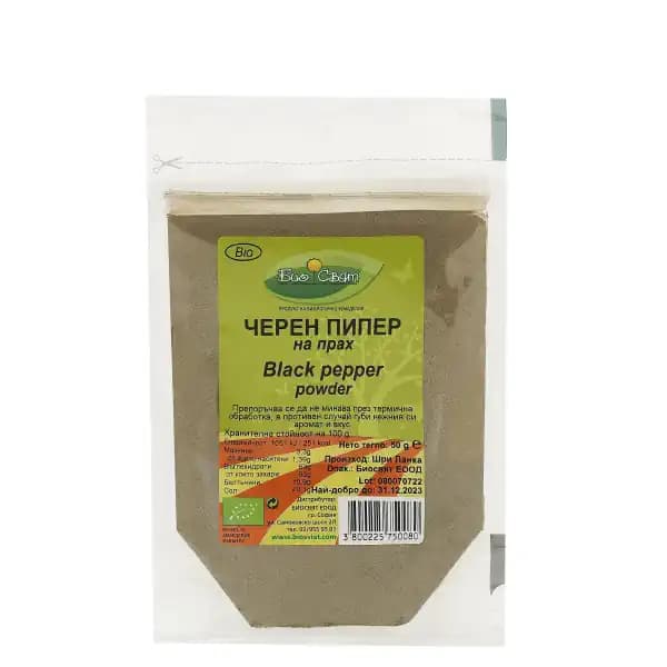 Био черен пипер на прах, Биосвят, 30 г